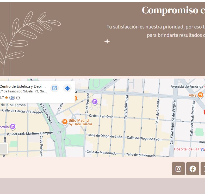 mapa Centro de Estética y Depilación Láser