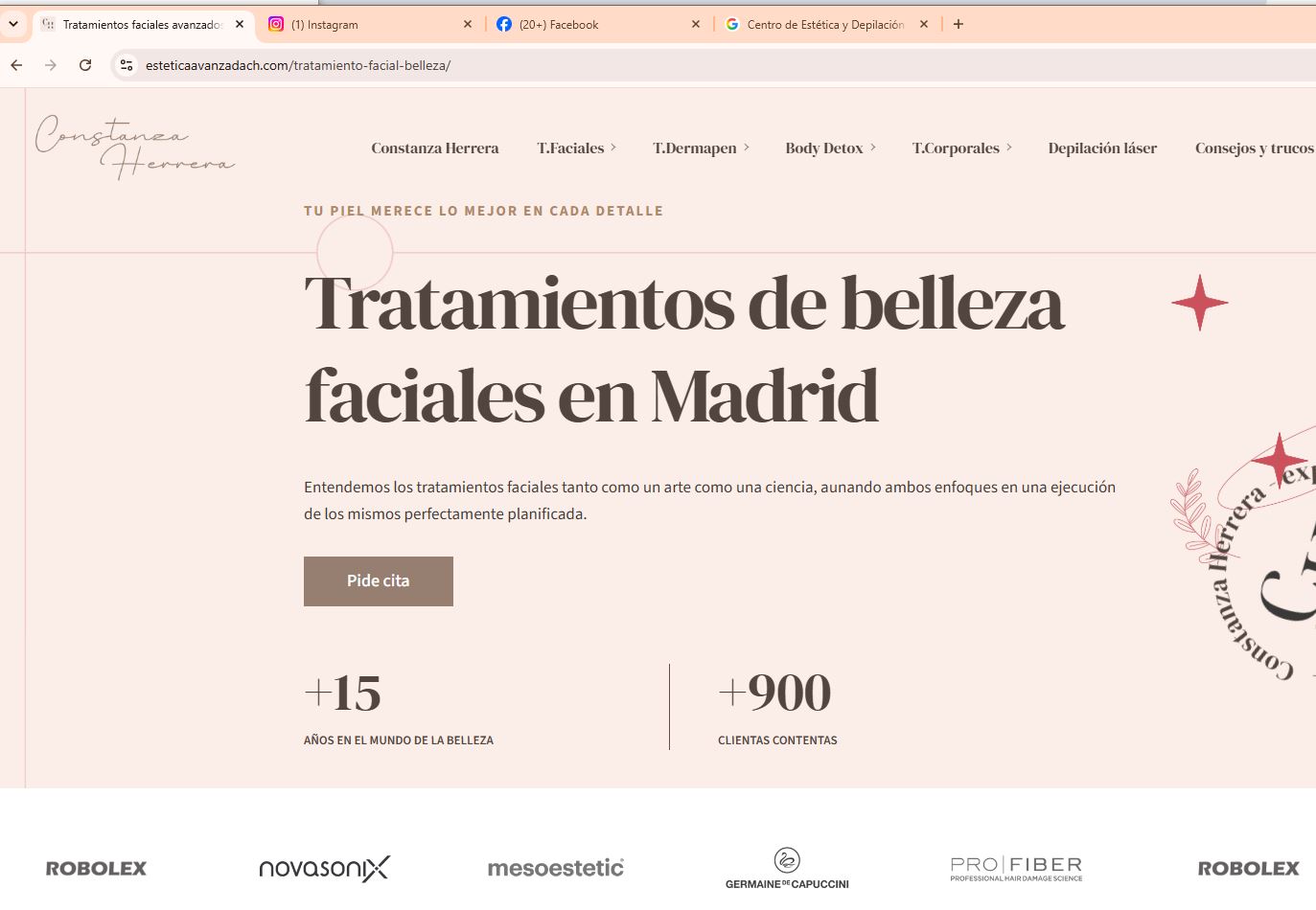 web Centro de Estética y Depilación Láser