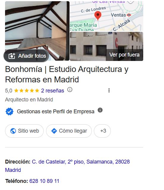 maps Bonhomía Arquitectura