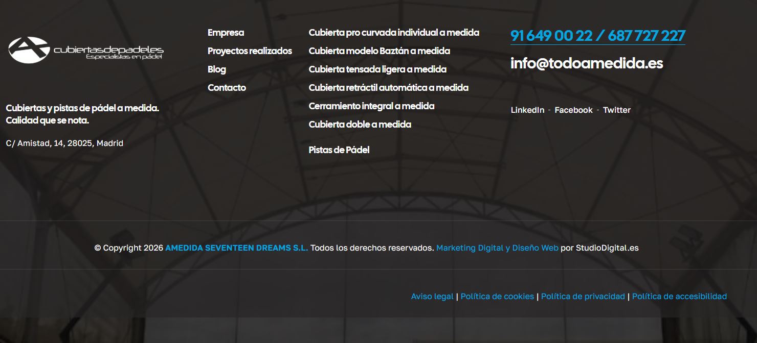Cubiertas pistas deportivas marketing