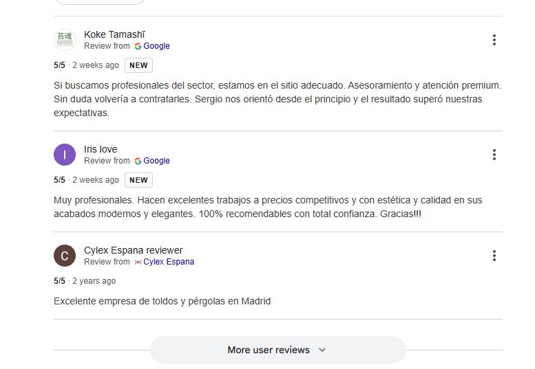 reseñas Cubiertas pistas deportivas