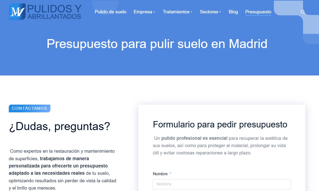 web MA Pulido de suelo