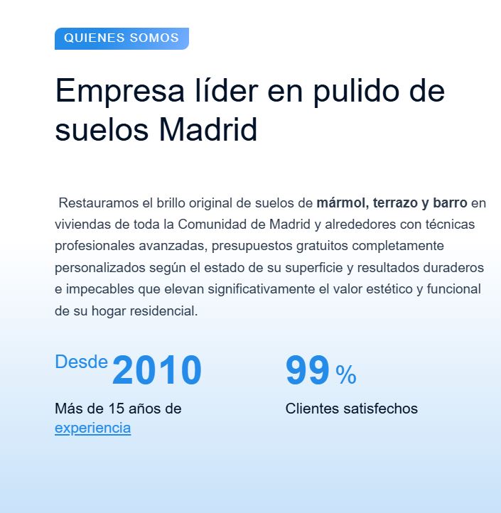 marketing MA Pulido de suelo