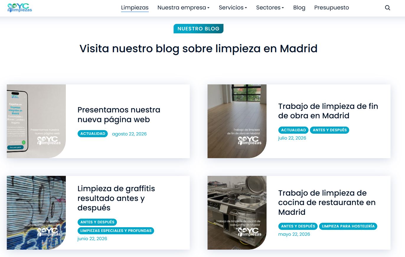 nueva pagina limpiezas